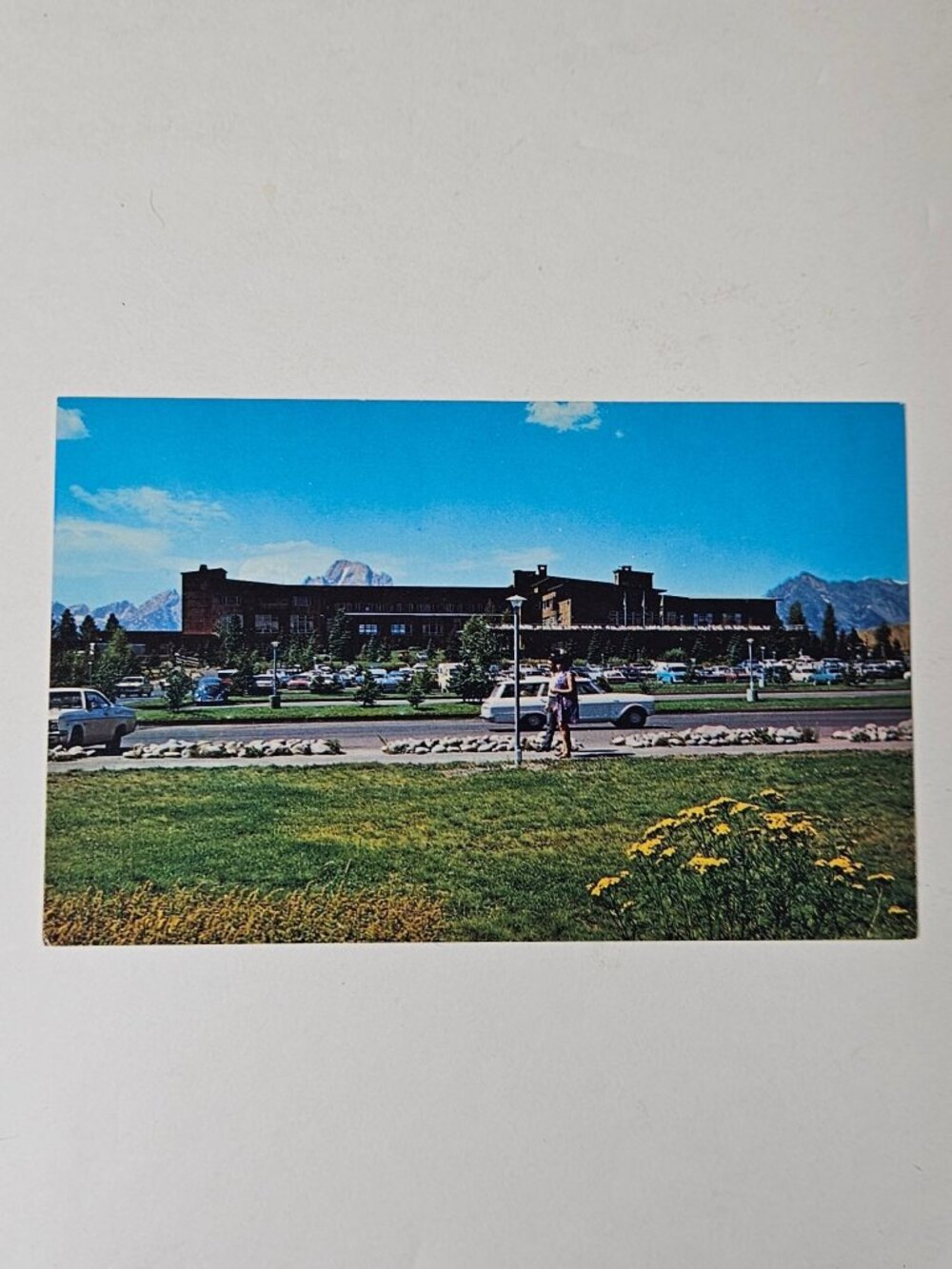 Jackson Lake Lodge and Range Near Moran Grand Teton National Park WY Postcard